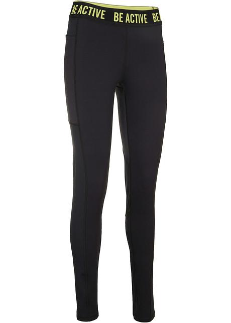 sportlegging zwart mesh