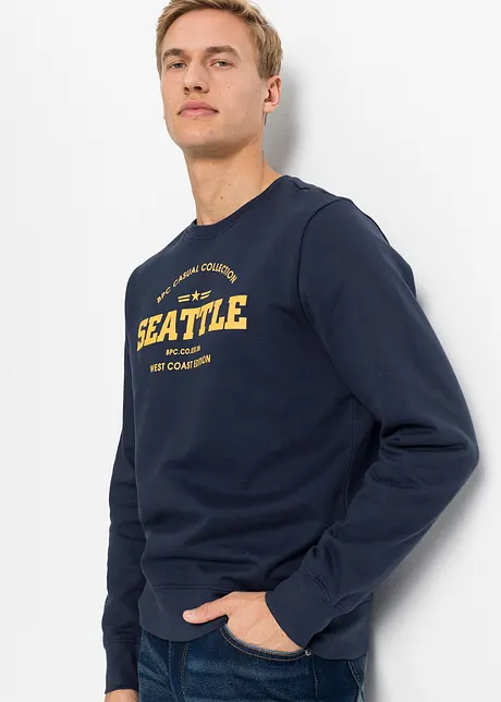 Sweater van biologisch katoen (set van 2), bonprix