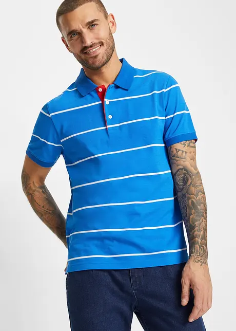 Piqué poloshirt (set van 2), korte mouw, bonprix