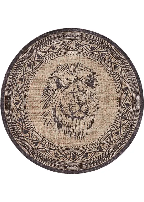 Rond vloerkleed met leeuwenkop, bpc living bonprix collection