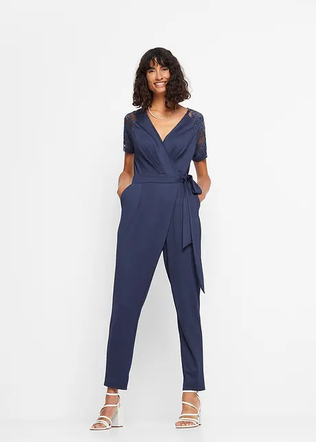 Jumpsuit met kant, bonprix