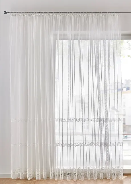 Transparant jacquard gordijn, bpc living bonprix collection