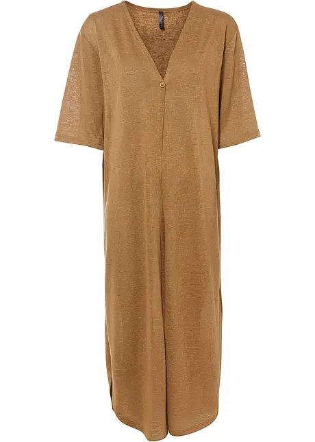 Lang vest in linnen look, bonprix