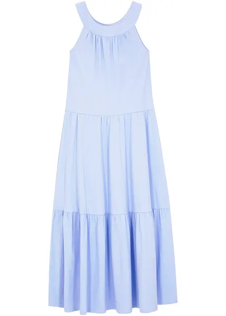 Meisjes jersey maxi jurk van biologisch katoen, bonprix