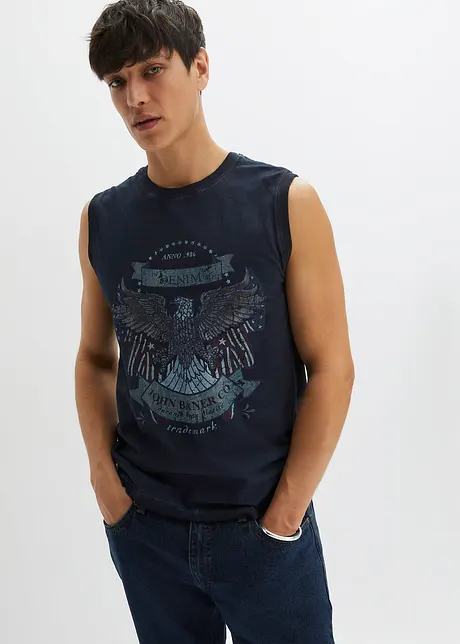 Muscle shirt in washed out look, bonprix