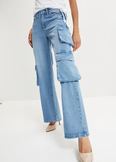 Cargo jeans van puur katoen, bonprix