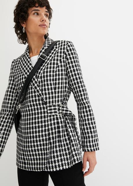 Stylish blazer met een decoratieve gesp