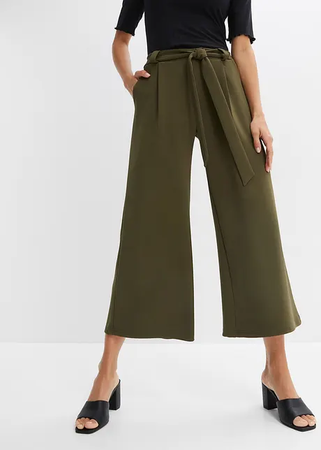 7/8 broek van jersey-crêpe, BODYFLIRT