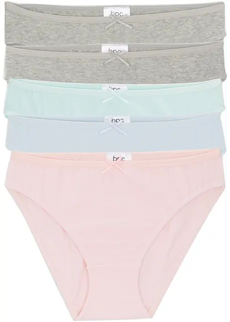 Meisjes slip (set van 5), bonprix