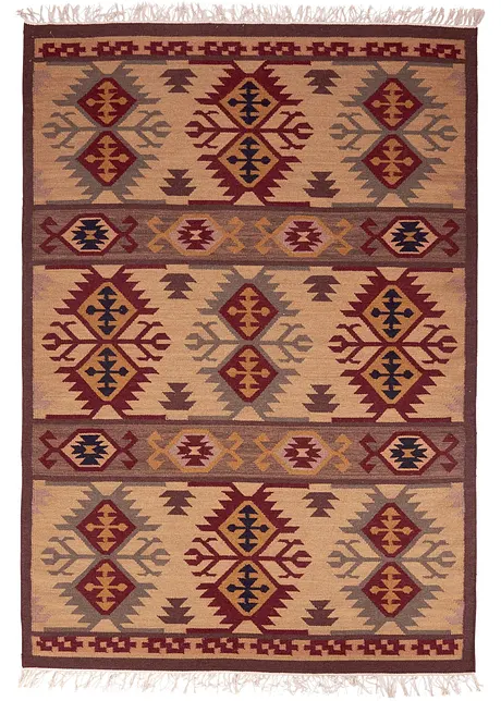 Kelim vloerkleed in warme kleuren, bpc living bonprix collection