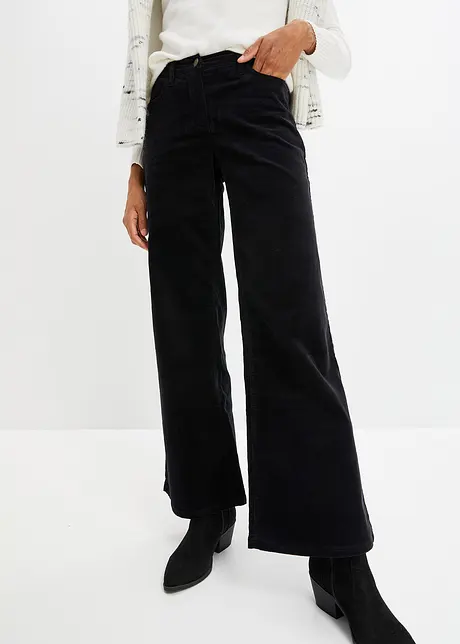 Corduroy broek in Marlene Dietrich stijl, bonprix