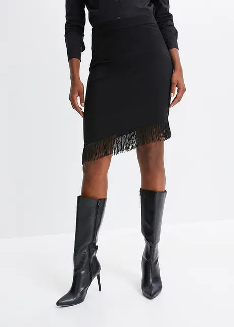 High waist rok met franjes, BODYFLIRT boutique