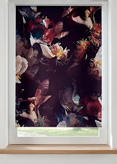 Verduisterend rolgordijn met bloemenprint, bpc living bonprix collection