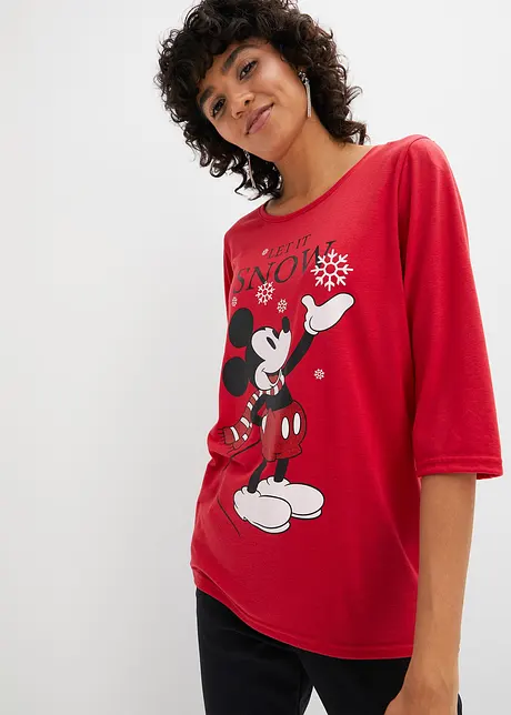 Shirt met Mickey Mouse-print en 3/4 mouwen, Disney