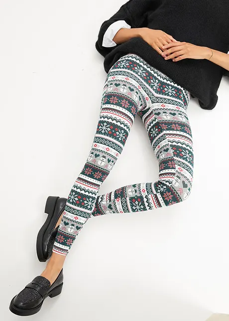 Legging met kerstprint, bonprix