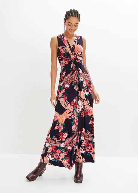 Maxi jurk met wikkeldetail, bonprix