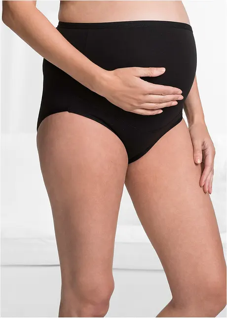 Hoge zwangerschapsslip met biologisch katoen (set van 2), bonprix
