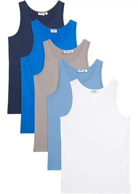 Hemd met zacht katoen (set van 5), bonprix