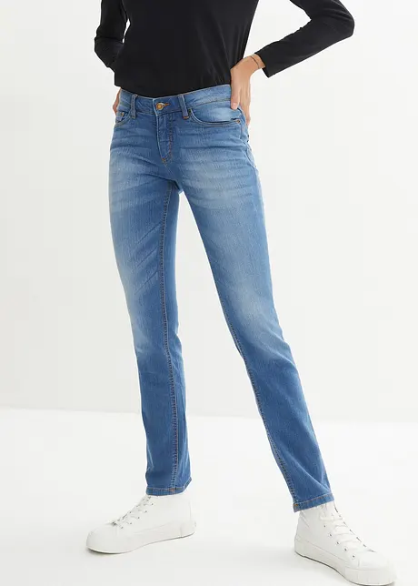 Skinny stretch jeans mid waist, bonprix