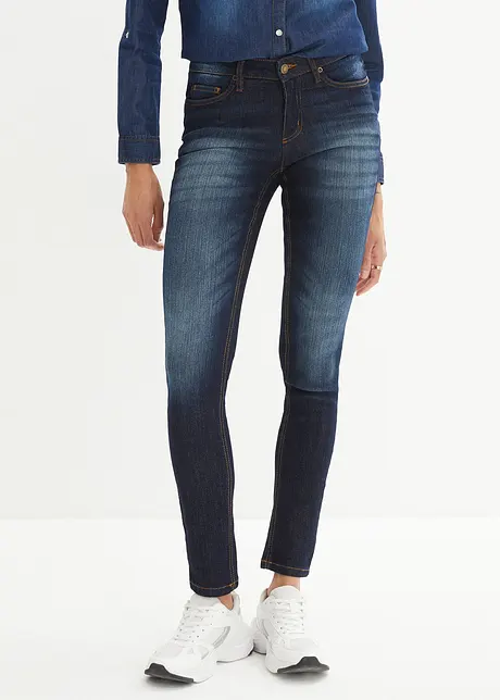 Skinny stretch jeans mid waist, bonprix