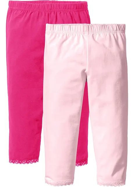 Capri legging met biologisch katoen (set van 2), bonprix