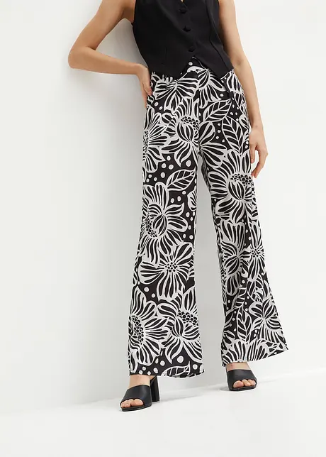 Gedessineerde broek van satijn, BODYFLIRT