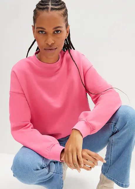 Oversized sweater van katoen, bonprix
