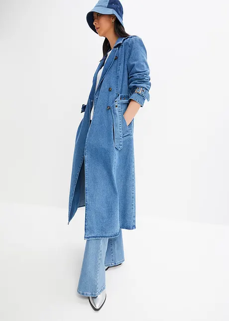 Denim trenchcoat, bonprix