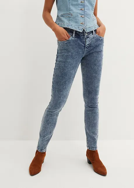 Corrigerende skinny jeans, mid waist, bonprix