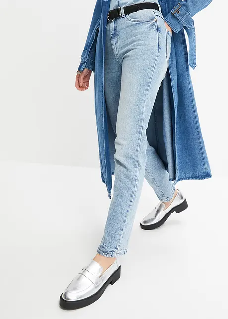 Straight jeans met high waist, low stretch, bonprix
