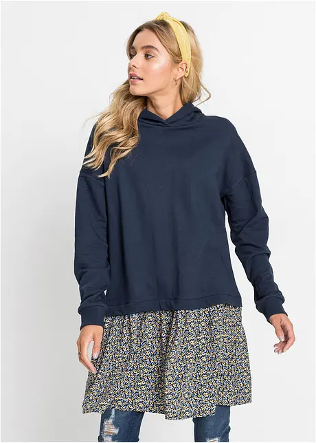 Sweatjurk in 2-in-1-look, bonprix