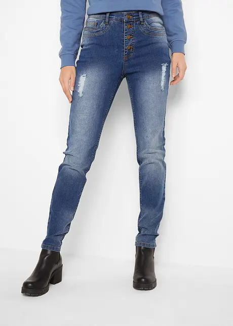 Skinny stretch jeans, high waist, bonprix