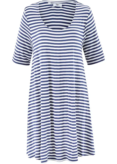 Lange shirt tuniek, korte mouw, bonprix