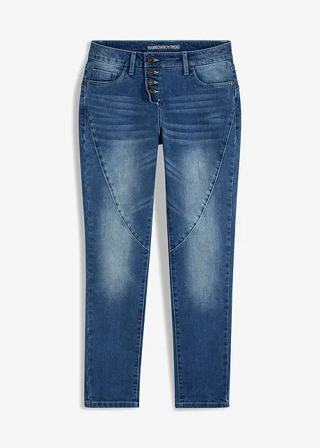 Boyfriend stretch jeans low waist, bonprix