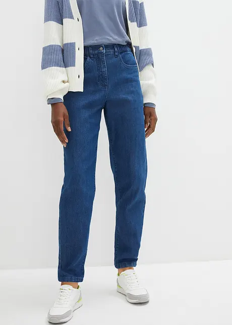 Mom jeans met high waist, stretch, bonprix