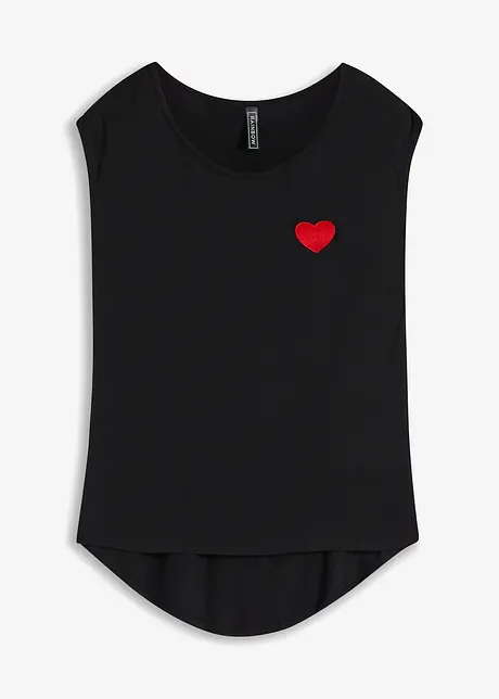High-low shirt van soepel vallende viscosemix, bonprix