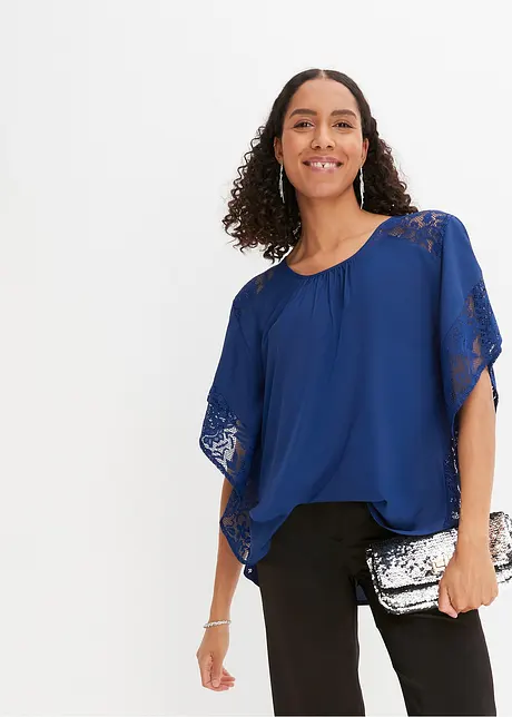 Blouse met kanten details, bonprix