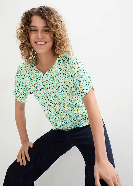Jersey shirt in een linnen-viscosemix, bonprix
