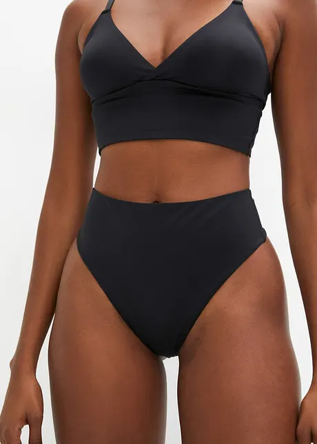 High waist string van glanzend materiaal (set van 2), bonprix