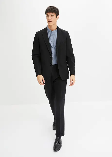 Pak met linnen, slim fit (2-dlg.), bonprix
