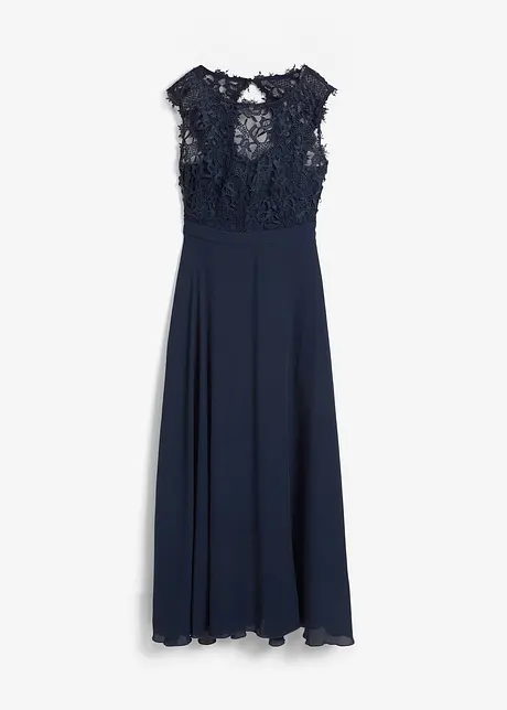 Maxi galajurk met kant, bonprix