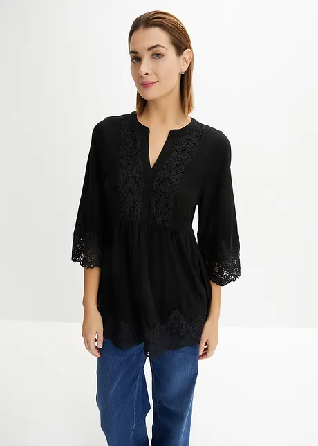 Shirt tuniek van viscose, bonprix