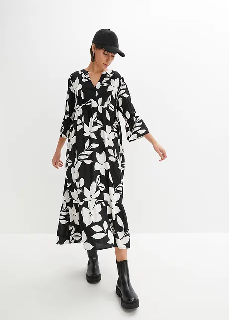 Maxi jurk van viscose, bonprix