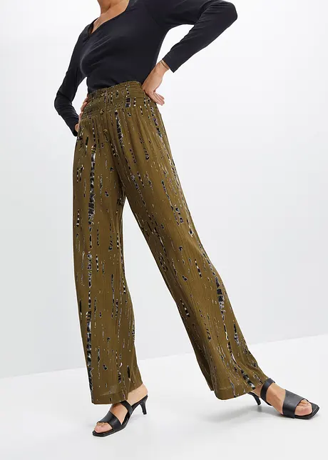 Palazzo broek van soepele viscose, bonprix