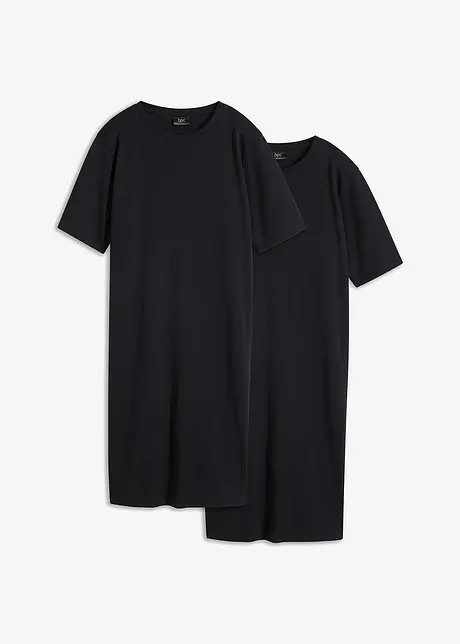 Oversized shirtjurk van katoen (set van 2), bonprix