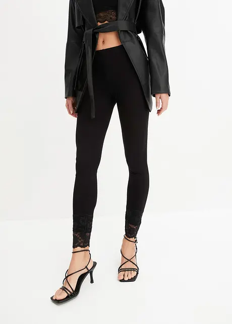 Legging met kant, bonprix