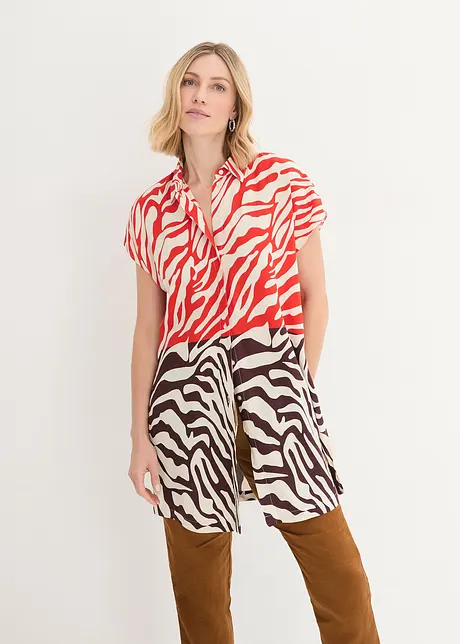 Lange blouse met print, bpc selection