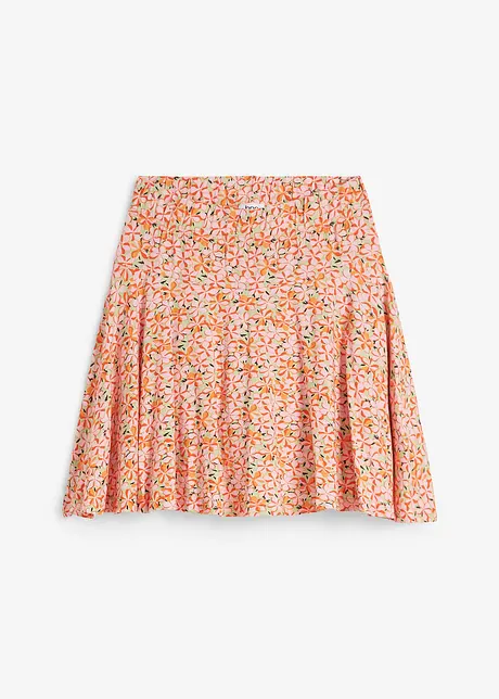 Korte high waist broekrok van zachte viscose, bonprix