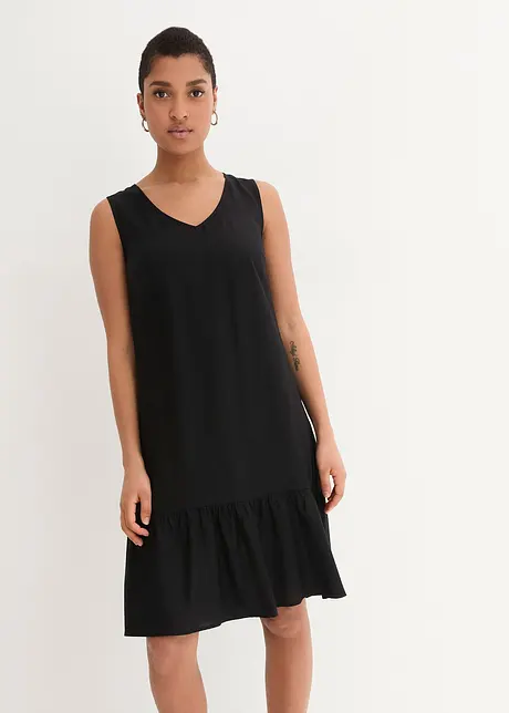 Korte viscose jurk in A-lijn, bonprix