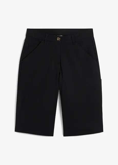 Knielange, katoenen bermuda met utility details, bonprix